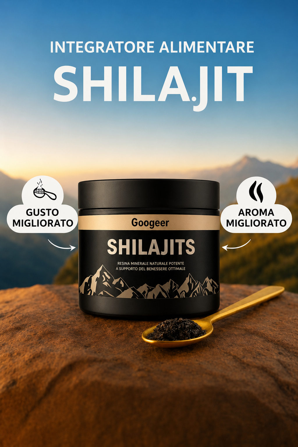 Shilajit puro al 100% 💎 Fonte di energia vitale dall'Himalaya